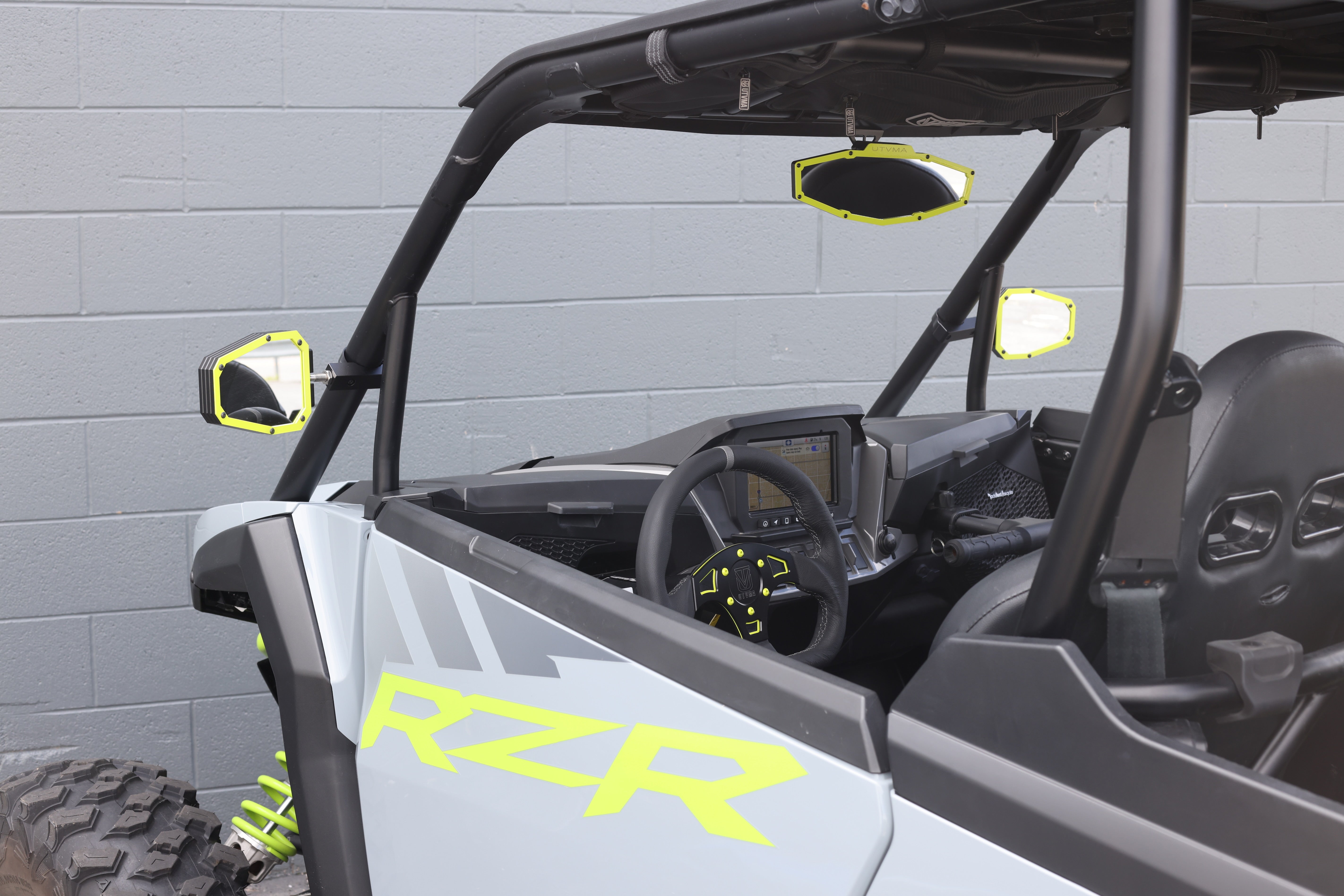 UTV Rearview Mirror - Wide View + Adjustable Fit (Universal)