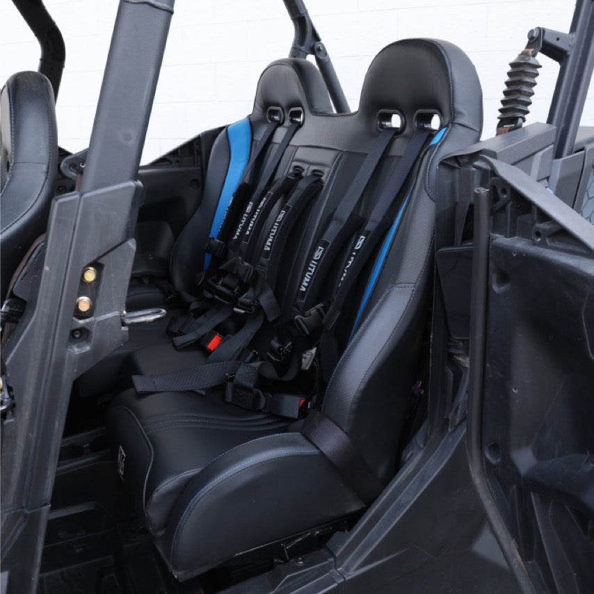 Commander Max Rear Bench Seat (2021+) W/ Harnesses