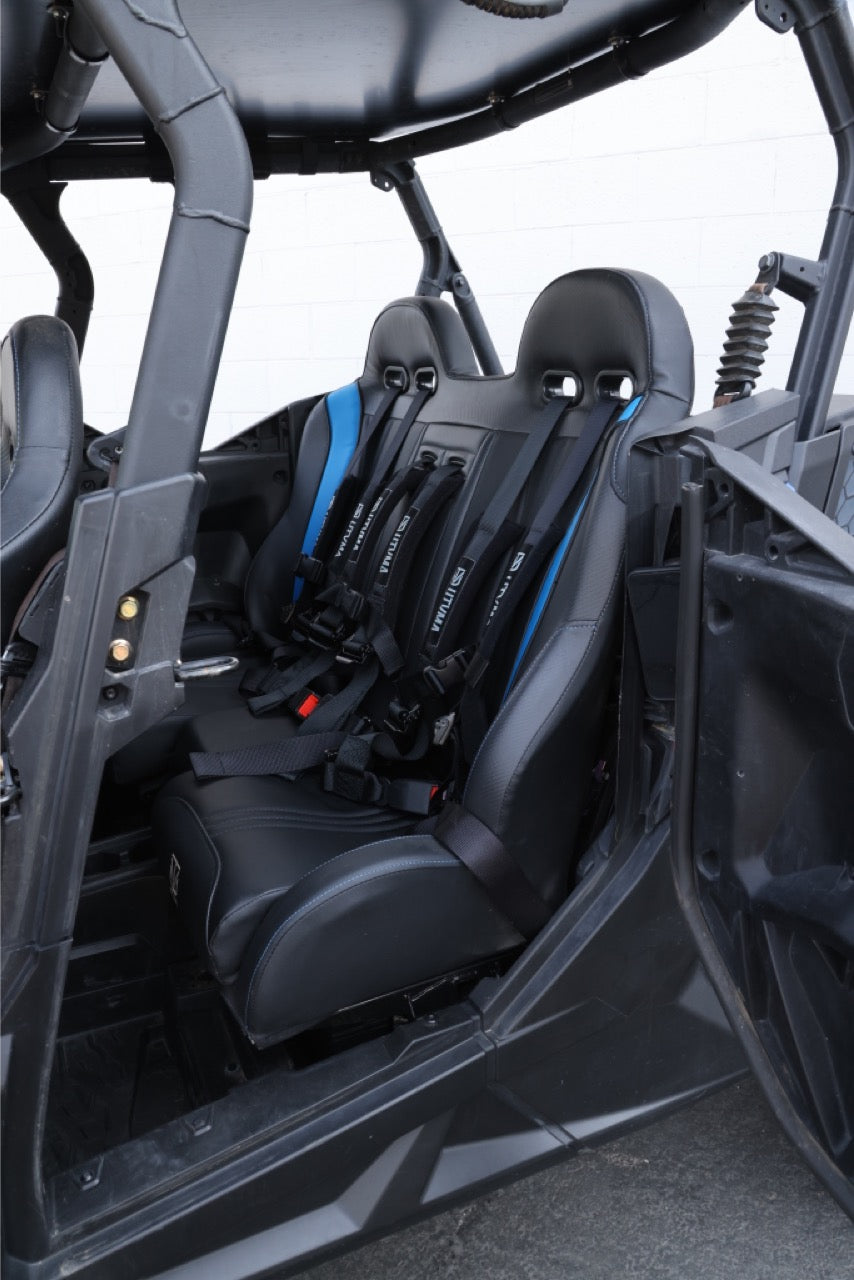 Maverick Sport Max Rear Bench with Harnesses - Comfortable + Safe (2019+)