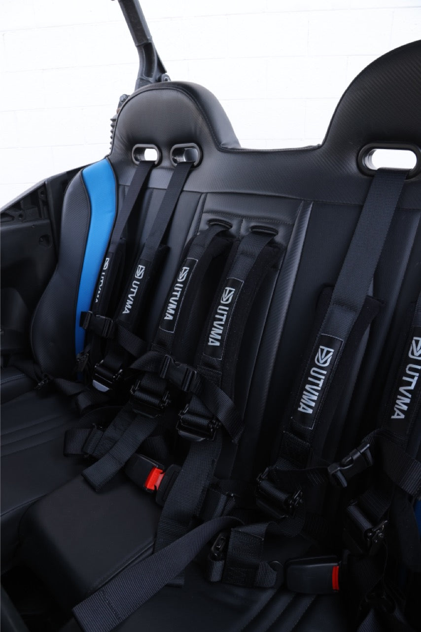Maverick Sport Max Rear Bench with Harnesses - Comfortable + Safe (2019+)