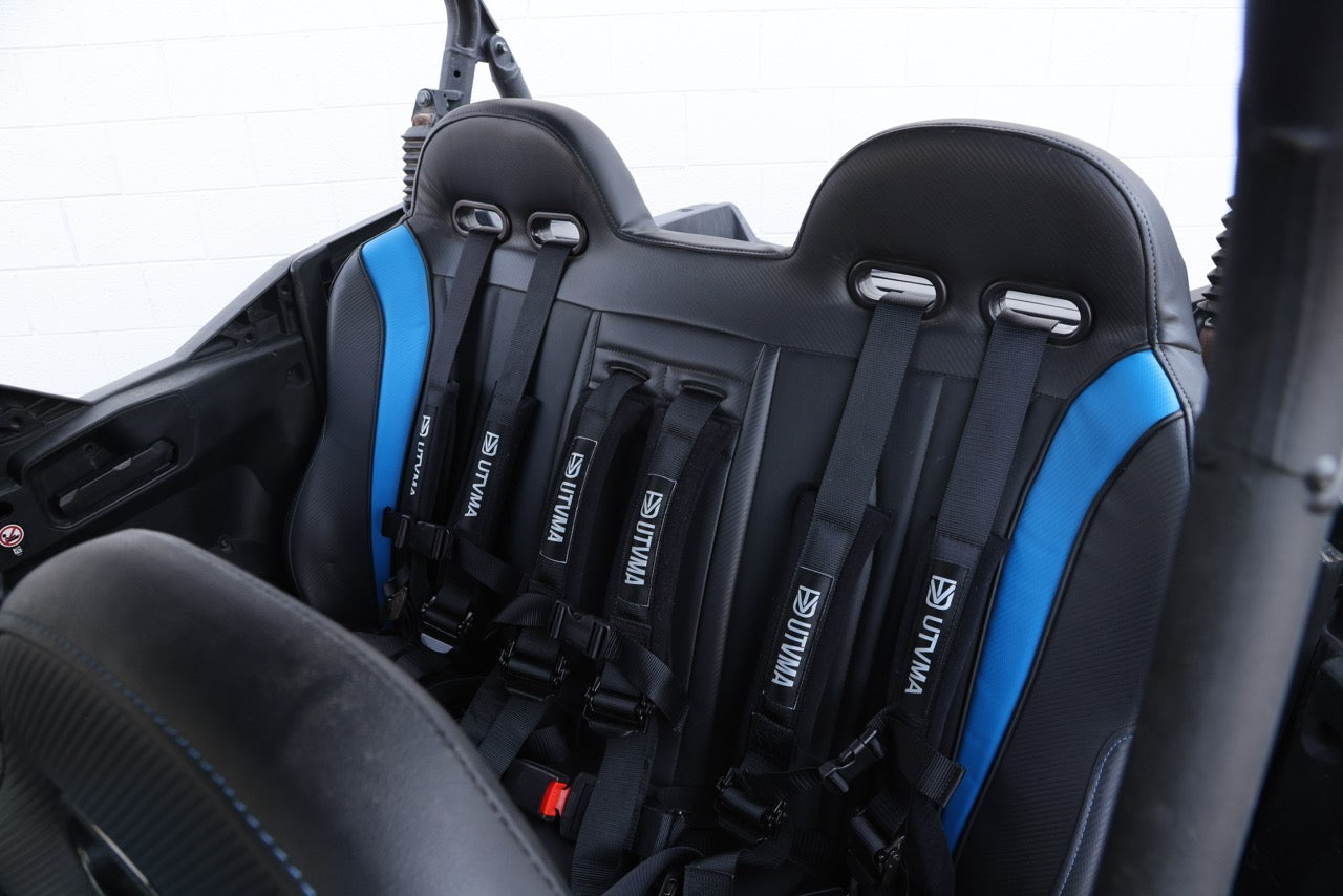 Maverick Sport Max Rear Bench with Harnesses - Comfortable + Safe (2019+)