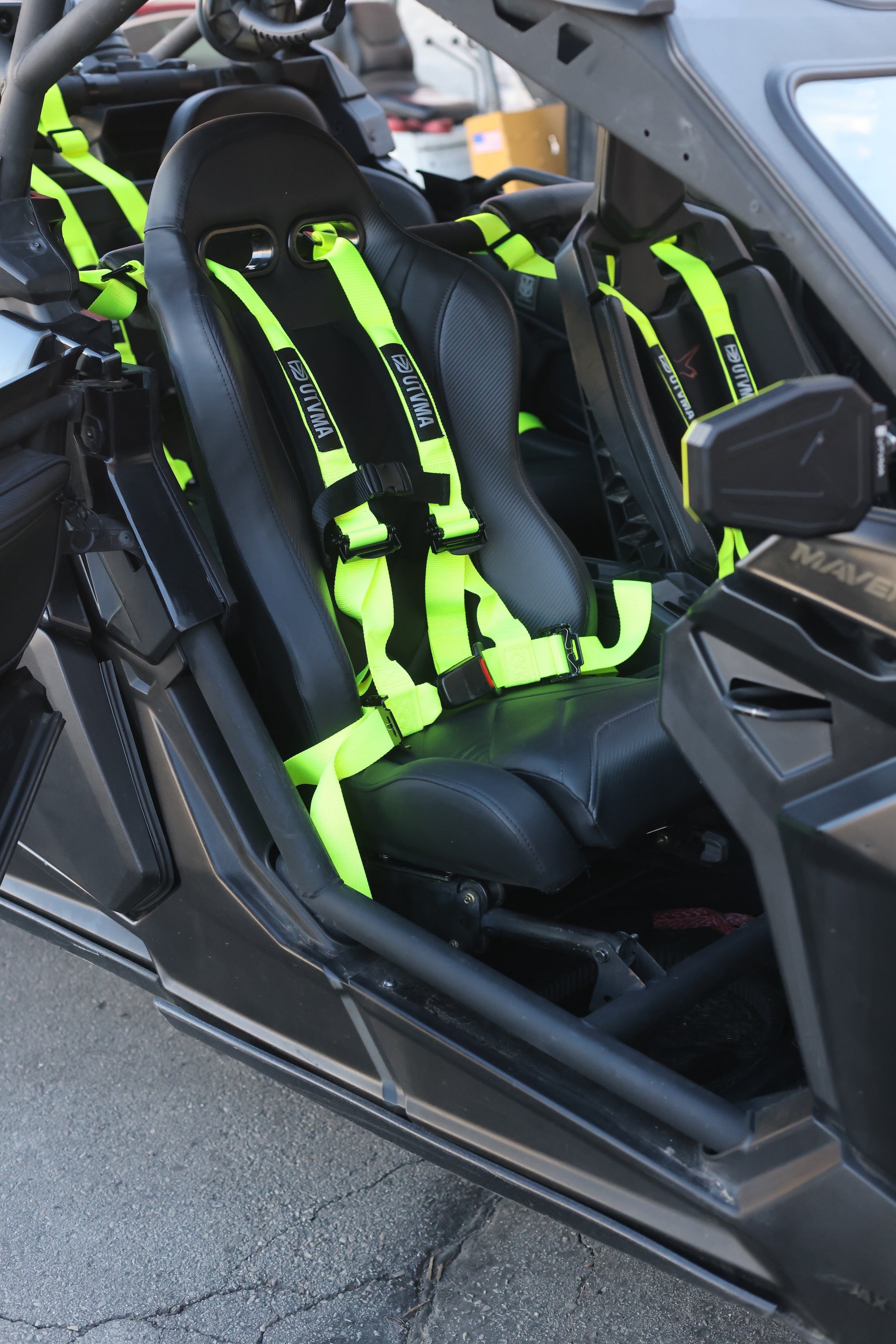Photo of "REBEL" Series Pair of Front Suspension Bucket Seats Maverick R 2 or 4 Seater (2024-2025) by UTV Mountain Accessories - Premium for UTVs / Side by Sides