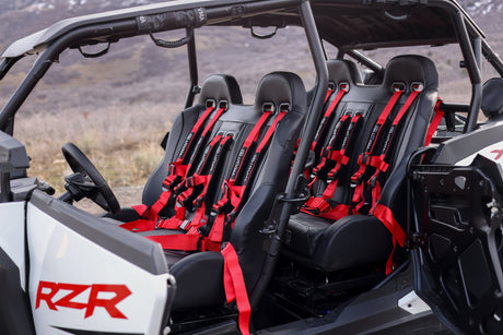 Photo of 2024+ RZR 1000 Front/Rear Bench Seat W Harnesses 2 and 4 Seater by UTVMA - Premium Bench Seat for UTVs / Side by Sides