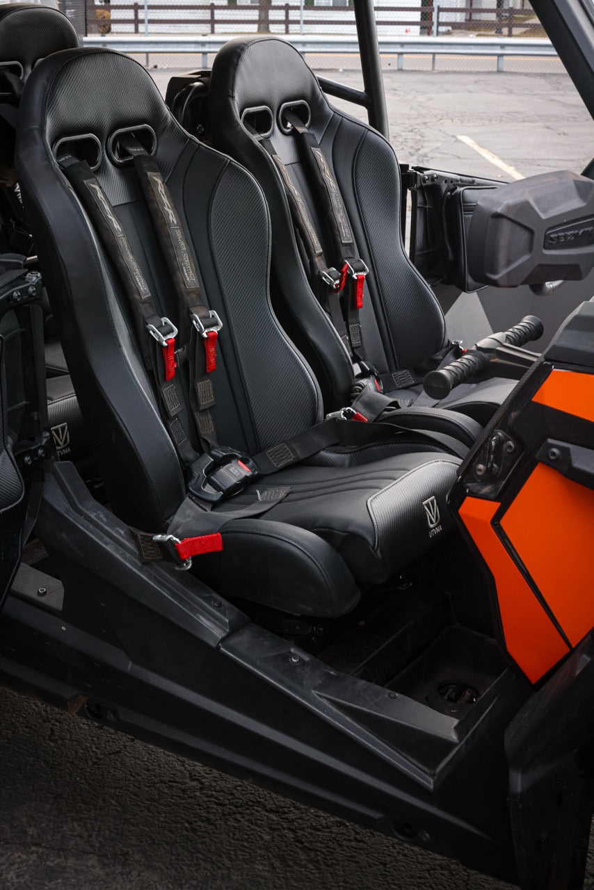 RZR 1000 Front Bucket & Rear Bench Seat Set with 4-Point Harnesses