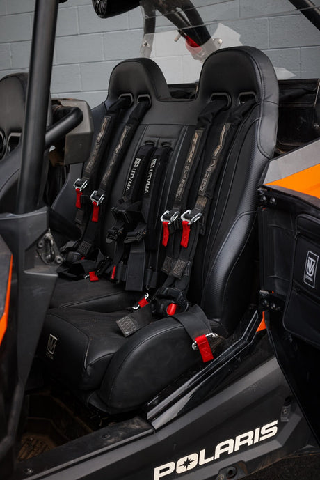 Photo of RZR 1000 Rear Bench Seat & Pair of Front Bucket Seats Set by UTV Mountain Accessories - Premium Bench Seat for UTVs / Side by Sides