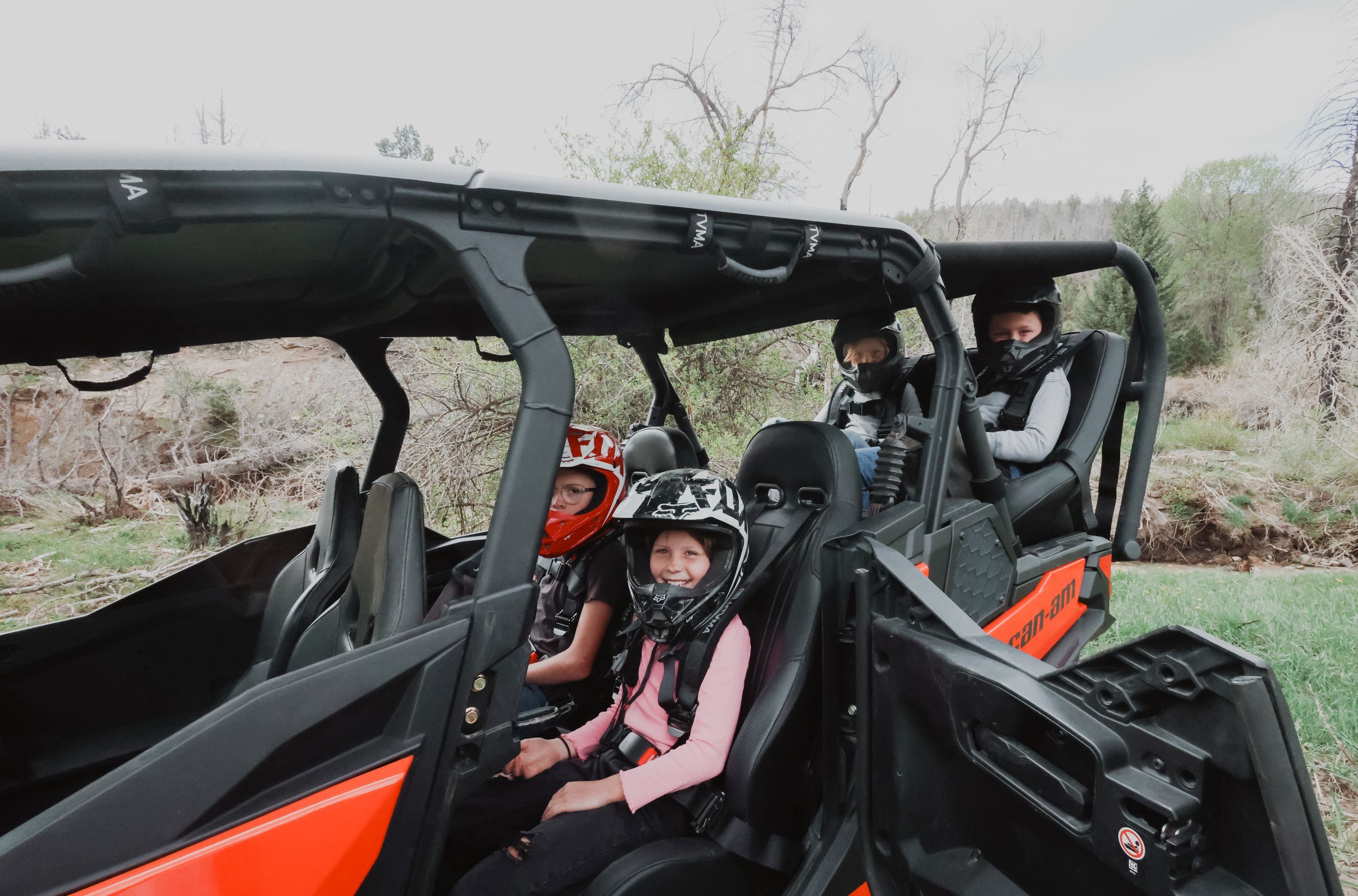Photo of Maverick Sport Max Rear Bench with Harnesses (2019-2025) by UTV Mountain Accessories - Premium Bench Seat for UTVs / Side by Sides