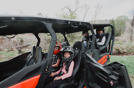 Photo of Maverick Sport Max Rear Bench and Roll Cage Kit (2020-2024) by UTV Mountain Accessories - Premium Backseat and Roll Cage for UTVs / Side by Sides