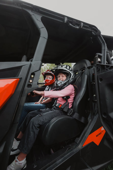 Photo of Maverick Sport Max Rear Bench with Harnesses (2019-2025) by UTV Mountain Accessories - Premium Bench Seat for UTVs / Side by Sides