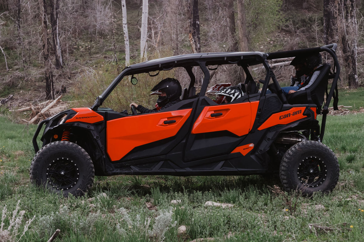 Maverick Sport Max Rear Bench with Harnesses - Comfortable + Safe (2019+)