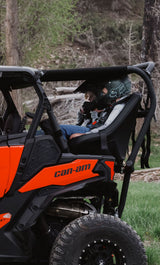 Photo of Maverick Sport Max Rear Bench and Roll Cage Kit (2020-2024) by UTV Mountain Accessories - Premium Roll Cages for UTVs / Side by Sides