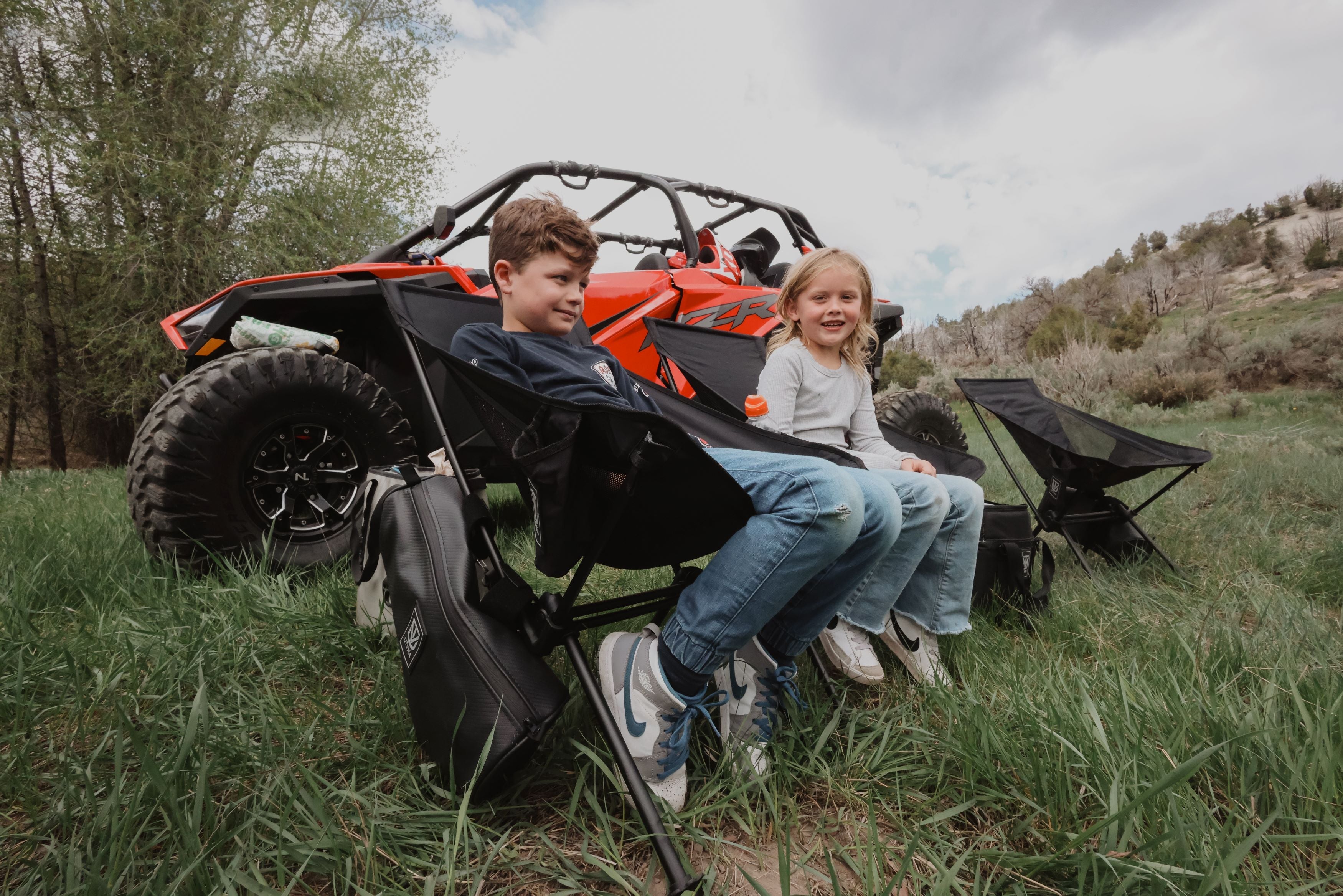 Photo of Large Camp Chair with Roll Cage Bag by UTV Mountain Accessories - Premium for UTVs / Side by Sides