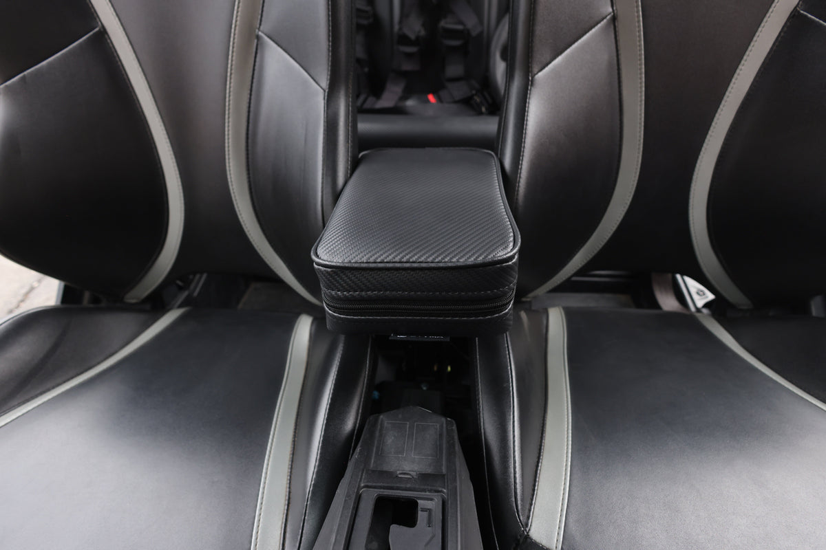 Photo of UTVMA Maverick R MAX Front or Rear Armrest with Bracket (2025) by UTV Mountain Accessories - Premium Arm Rest for UTVs / Side by Sides