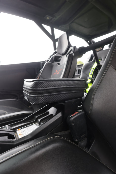 Photo of UTVMA Maverick X3 Armrest with Bracket (2017-2024) by UTV Mountain Accessories - Premium Arm Rest for UTVs / Side by Sides