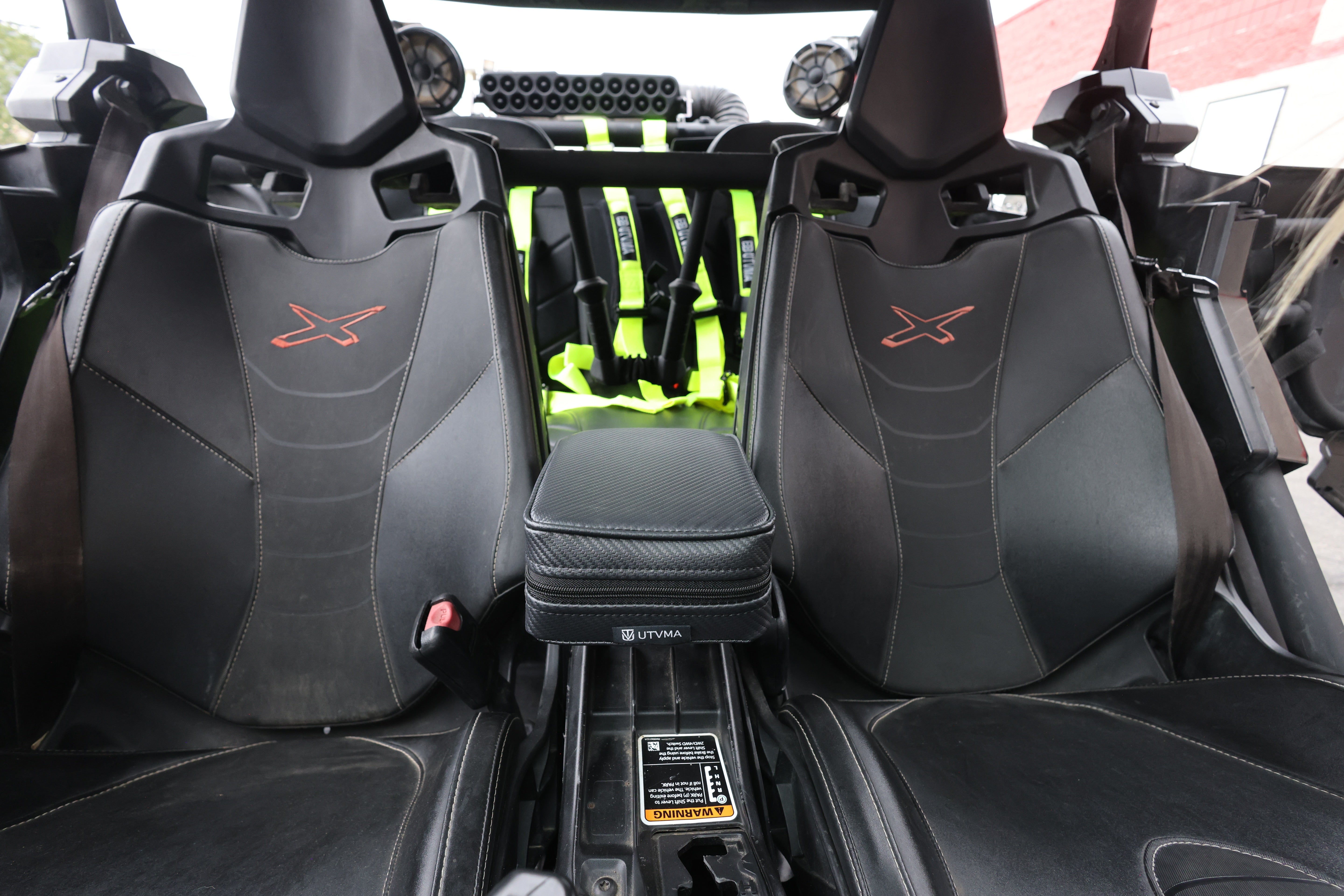 Photo of UTVMA Maverick X3 MAX Armrest with Bracket (2017-2024) by UTV Mountain Accessories - Premium Door Bags & Door Accessories for UTVs / Side by Sides