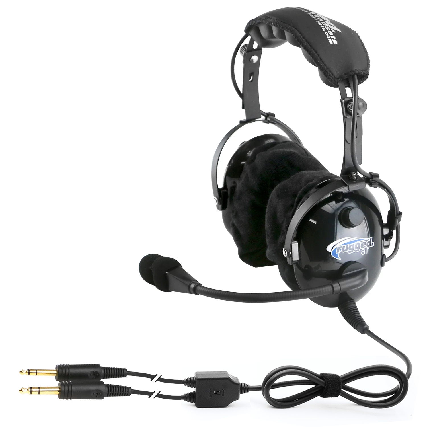 Photo of Rugged Radios Rugged Air RA900 General Aviation Instructor Pilot Headset with PTT by Rugged Radios - Premium for UTVs / Side by Sides