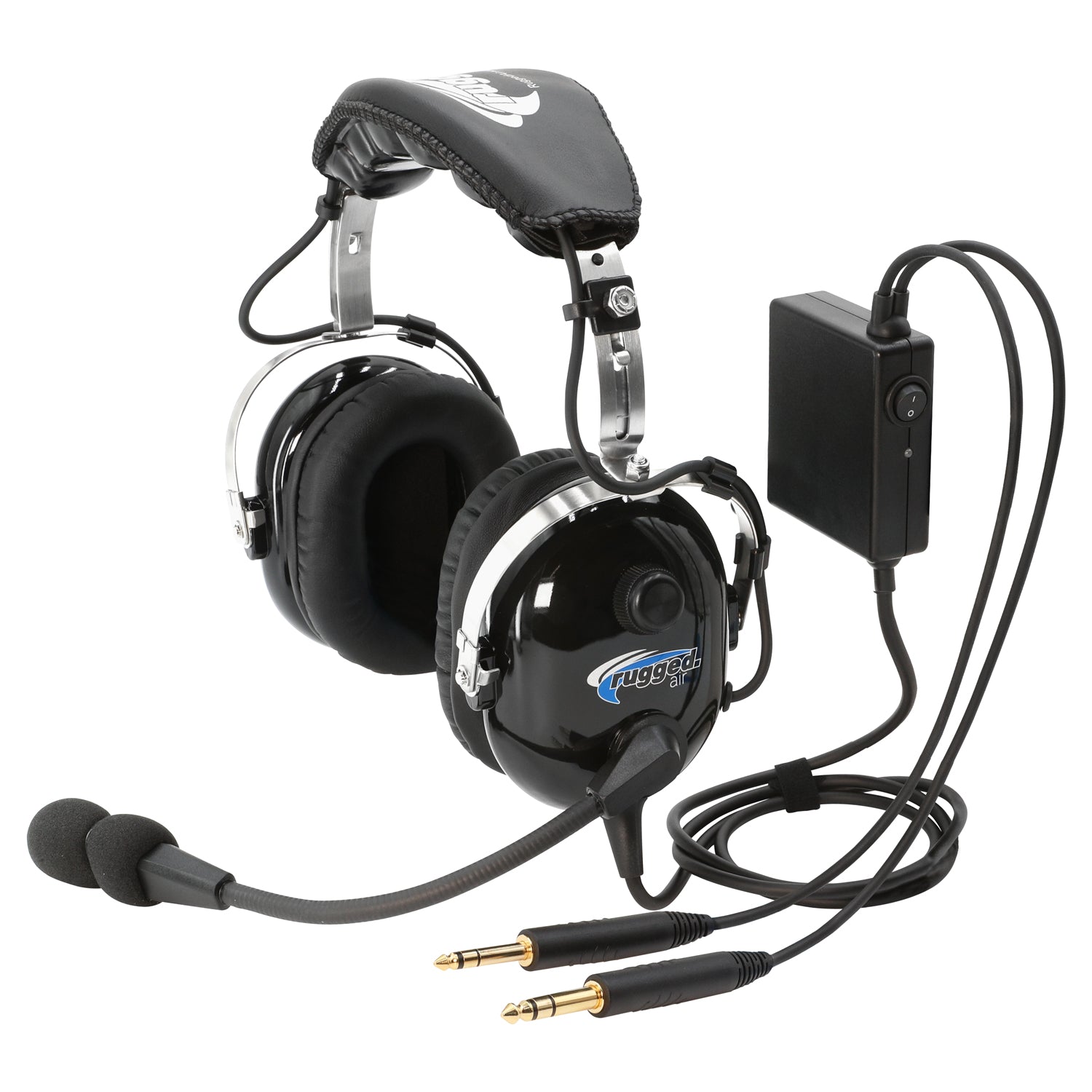 Photo of Rugged Radios Rugged Air RA950 ANR Stereo General Aviation Pilot Headset by Rugged Radios - Premium for UTVs / Side by Sides