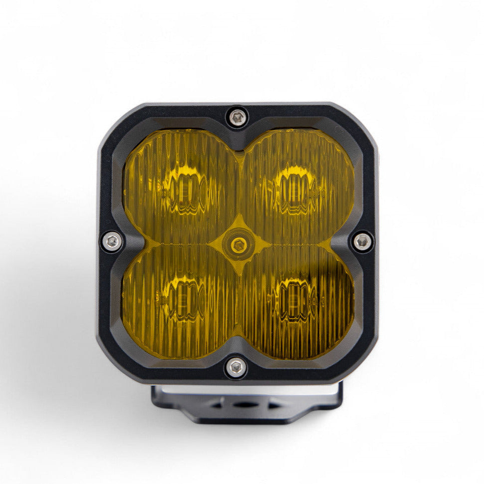 Photo of Race Series Flood LED Pod Yellow by GGLighting - Premium for UTVs / Side by Sides