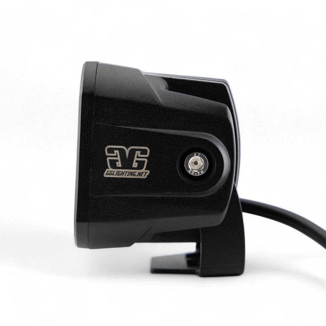 Photo of Amber Backlit Race Pod Pair Bundle With Wiring Harness by GGLighting - Premium for UTVs / Side by Sides