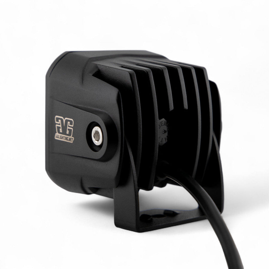 Photo of Race Series Flood LED Pod Yellow by GGLighting - Premium for UTVs / Side by Sides