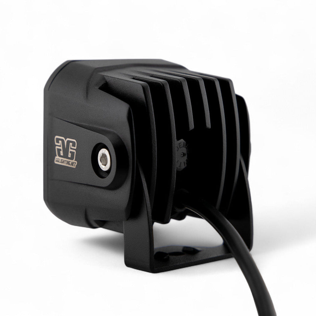 Photo of Amber Backlit Race Pod Pair Bundle With Wiring Harness by GGLighting - Premium for UTVs / Side by Sides