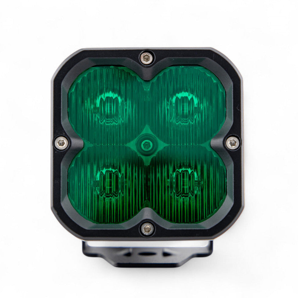 Photo of Race Series Flood LED Pod Green by GGLighting - Premium for UTVs / Side by Sides