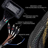 '20-'26 RZR® Pro Series Ride Command Front & Rear RCA Output + Speaker Wire & Remote | UTVS-PRO-RC-RCA-OUT