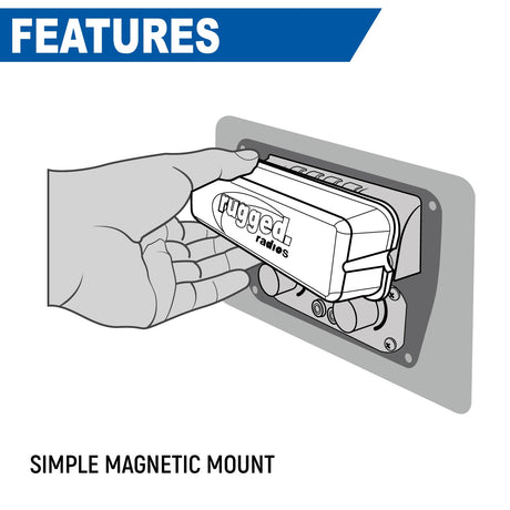 Photo of Rugged Radios Magnetic Radio Cover by Rugged Radios - Premium for UTVs / Side by Sides