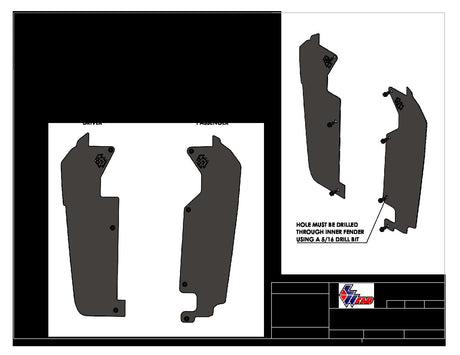 Photo of L&W Rear Inner Fender Mud Guard- PRO XP/ TURBO R by L&W Fab - Premium Accessories for UTVs / Side by Sides