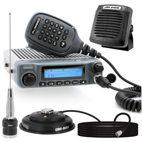 Photo of Radio Kit Plus - Rugged G1 GMRS Mobile Radio with External Speaker by Rugged Radios - Premium for UTVs / Side by Sides