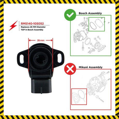 Photo of Throttle Position Sensor TPS 26mm for Polaris ACE Sportsman Ranger RZR 325 / 500 / 550 / 570 / 800 / 850 2006-2019 by RM STATOR - Premium Sensors for UTVs / Side by Sides