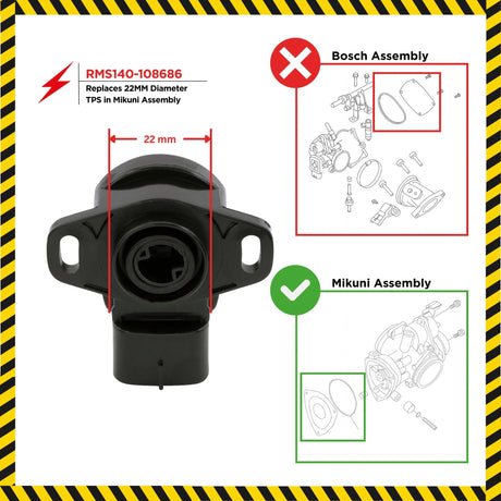 Photo of Throttle Position Sensor TPS for Kawasaki Jet Ski Ultra / SXR | Polaris RZR 570 / Sportsman 500 550 2003-2024 | 3131705 by RM STATOR - Premium Sensors for UTVs / Side by Sides