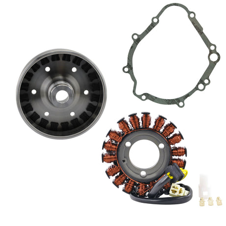 Photo of Kit Stator + Flywheel + Gasket for Suzuki GSXR 600 / 750 2006-2024 31402-01H20 31401-01H20 11483-01H00 by RM STATOR - Premium for UTVs / Side by Sides