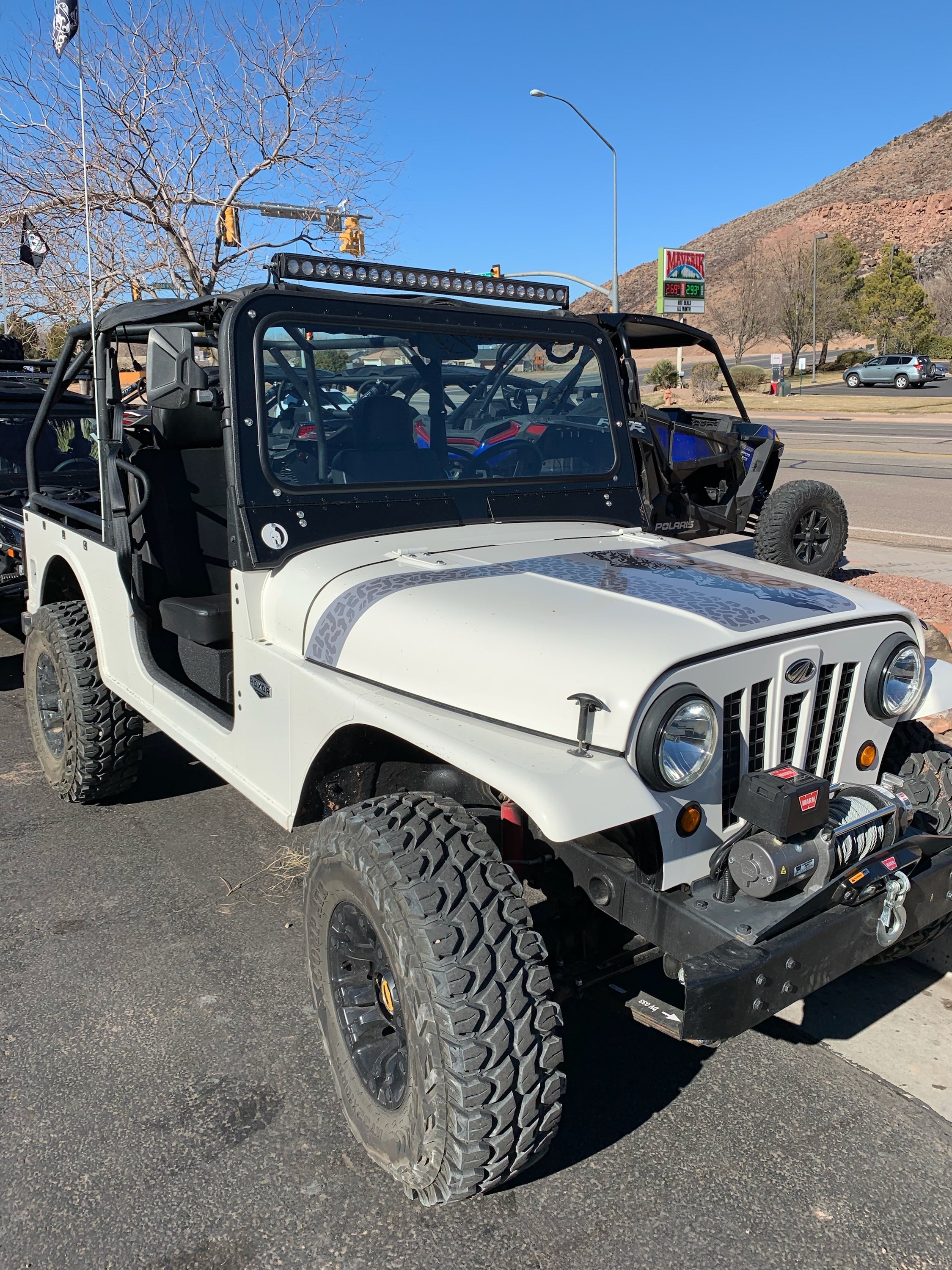 Photo of MAHINDRA ROXOR FRONT WINDSHIELD 2018+ by Dirt Warrior Accessories - Premium Windshields for UTVs / Side by Sides