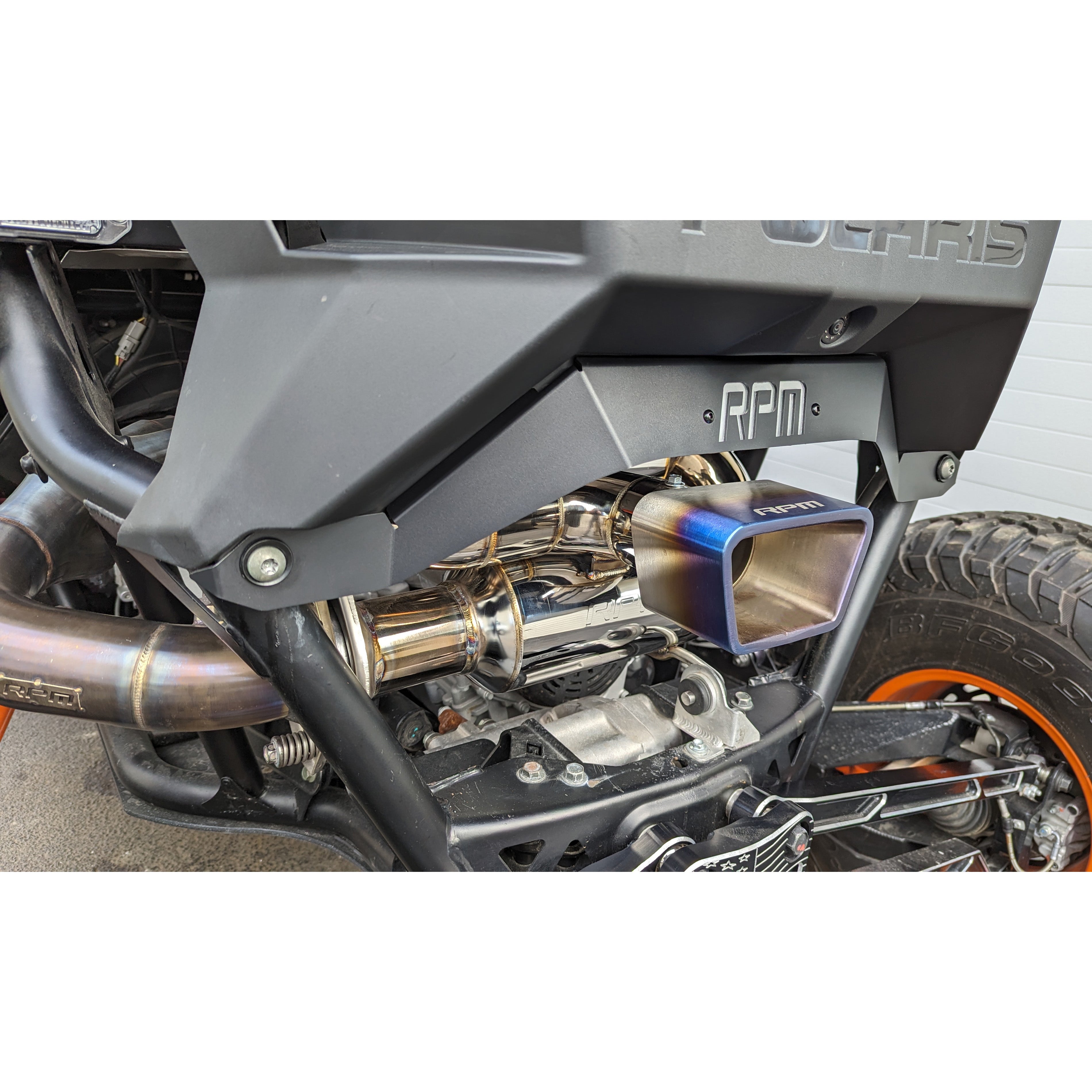 Photo of RPM SXS RPM RZR Pro R Rear Fascia Delete Trim Shield / Muffler Cover by RPM SXS - Premium for UTVs / Side by Sides