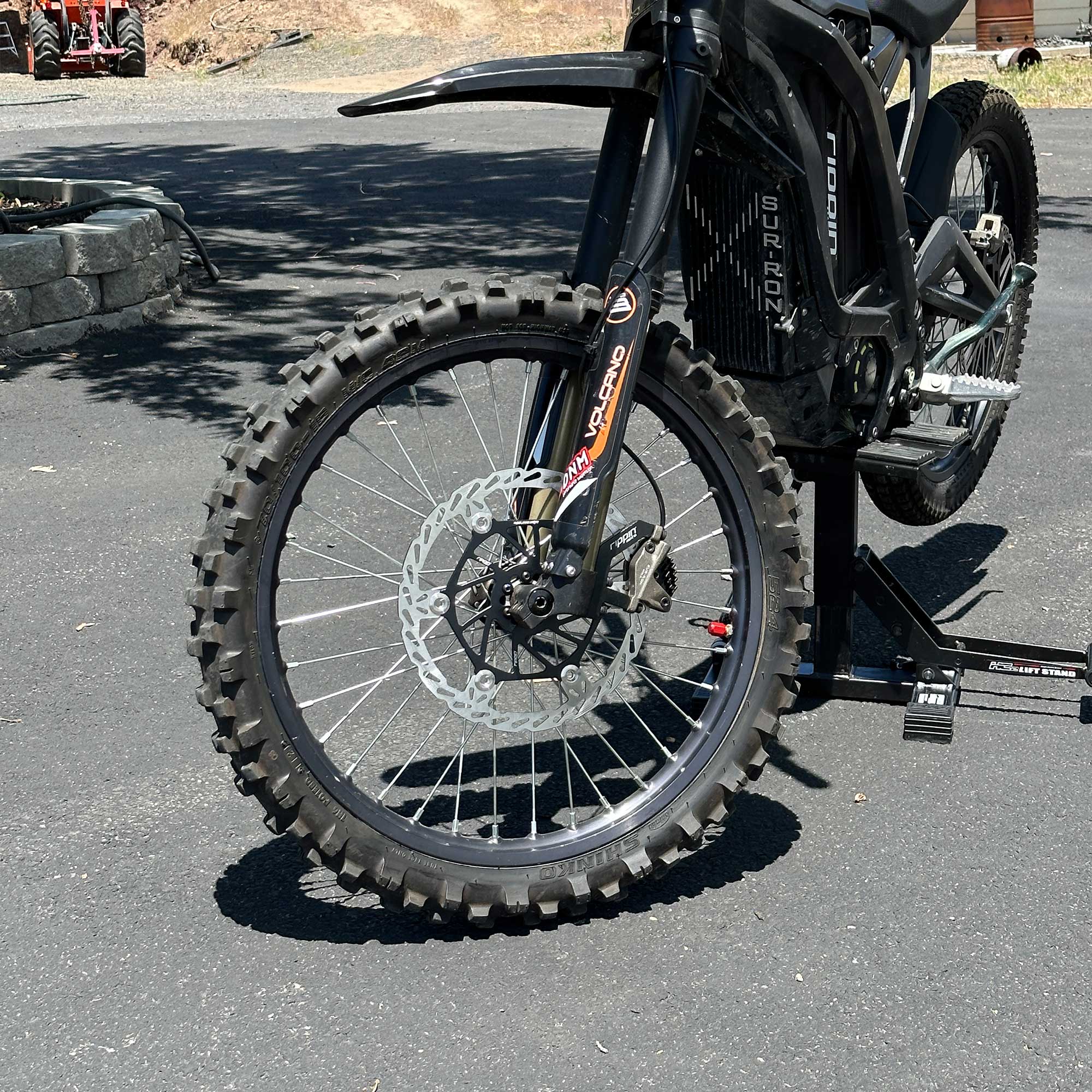 Photo of 250mm Front Caliper Adapter for DNM Forks by Rippin Moto - Premium Brakes for UTVs / Side by Sides