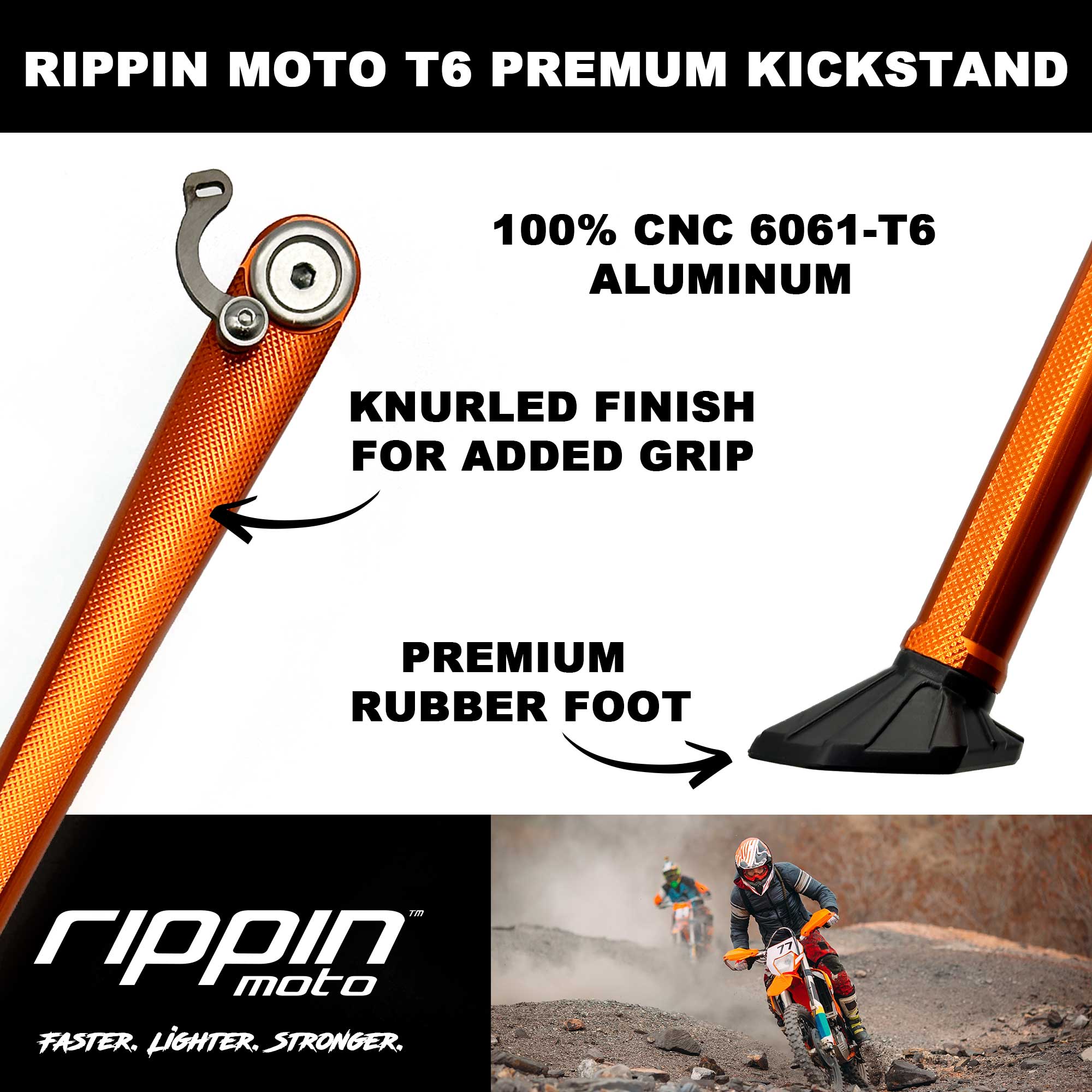 Photo of T6 Kickstand for KTM & Husqvarna by Rippin Moto - Premium for UTVs / Side by Sides