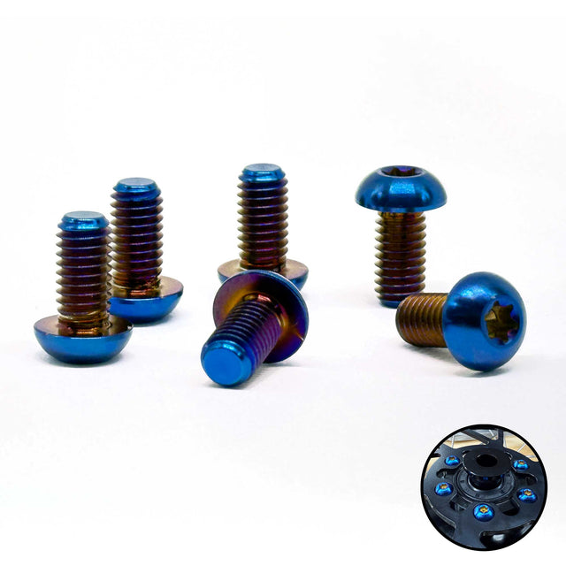 Photo of Titanium Rear Rotor Bolts (6 Pack) for Sur-Ron, E-Ride PRO & Talaria by Rippin Moto - Premium Bolts for UTVs / Side by Sides