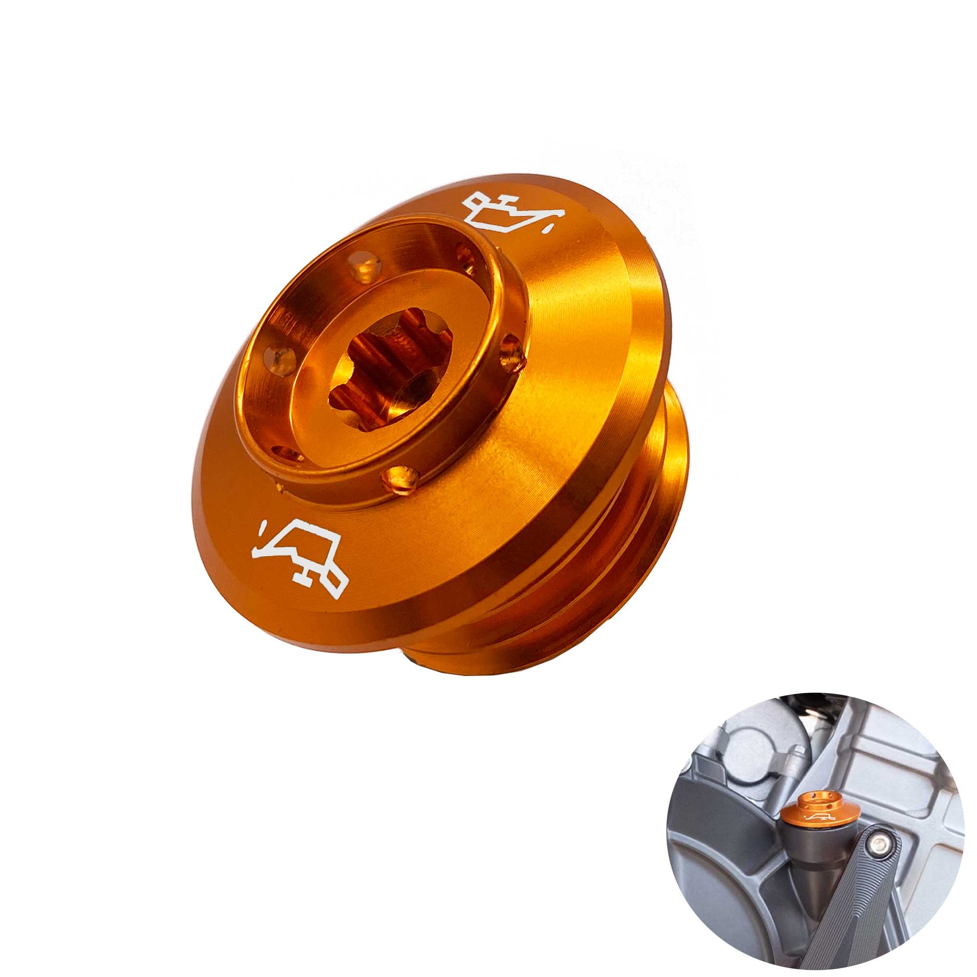 Photo of T6 Oil Fill Cap for KTM 790 Duke & 1290 Super Duke by Rippin Moto - Premium for UTVs / Side by Sides