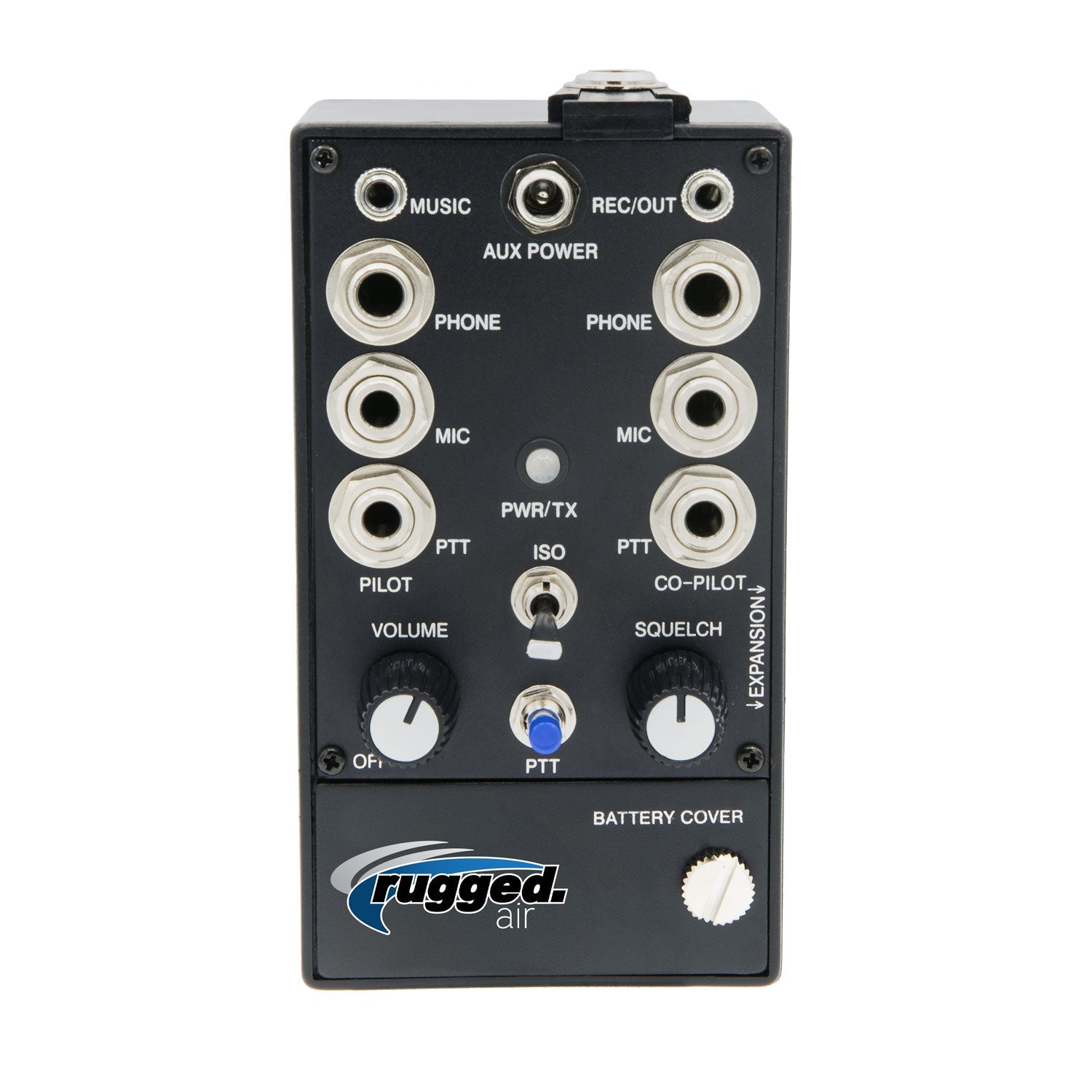 Photo of Rugged Radios Rugged Air RRP2EX 2 Place Expandable General Aviation Pilot Intercom by Rugged Radios - Premium for UTVs / Side by Sides