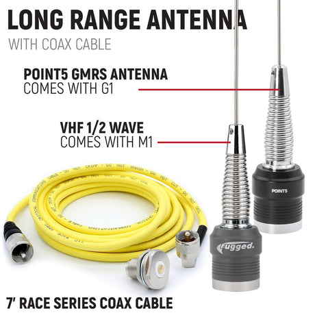 Photo of Polaris RZR RS1 Complete Communication Kit with Bluetooth and 2-Way Radio by Rugged Radios - Premium for UTVs / Side by Sides