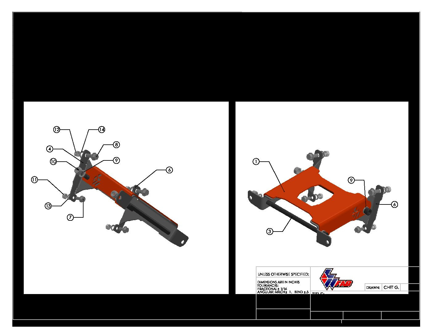 Photo of RS1 Diff Plate by L&W Fab - Premium Differentials for UTVs / Side by Sides