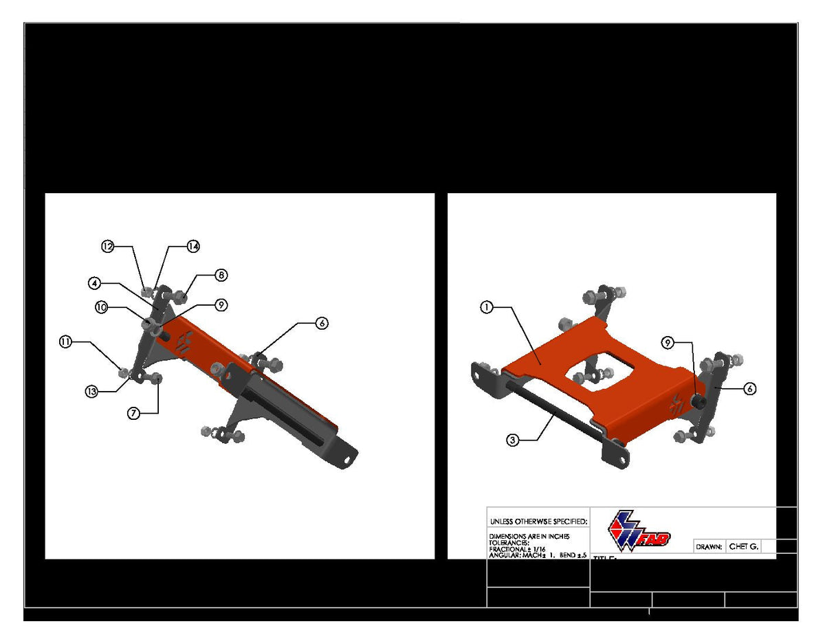 Photo of RS1 Diff Plate by L&W Fab - Premium Differentials for UTVs / Side by Sides