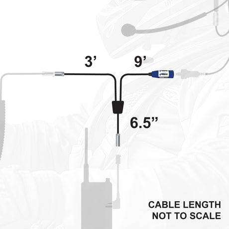Photo of RUGGED Wired Single Seat Short Course Car Harness without Radio Jumper by Rugged Radios - Premium for UTVs / Side by Sides