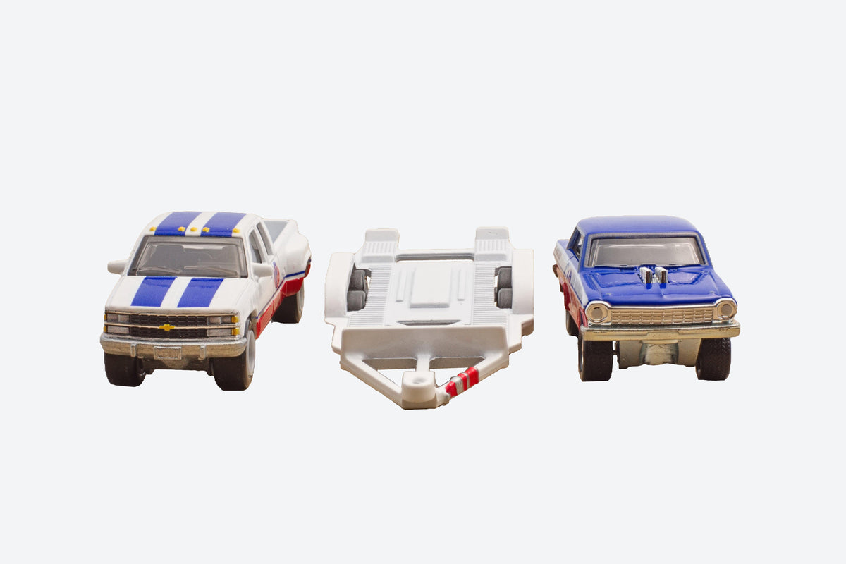’63 Chevy Nova with ’88 Chevy Silverado 3500 Team Transport