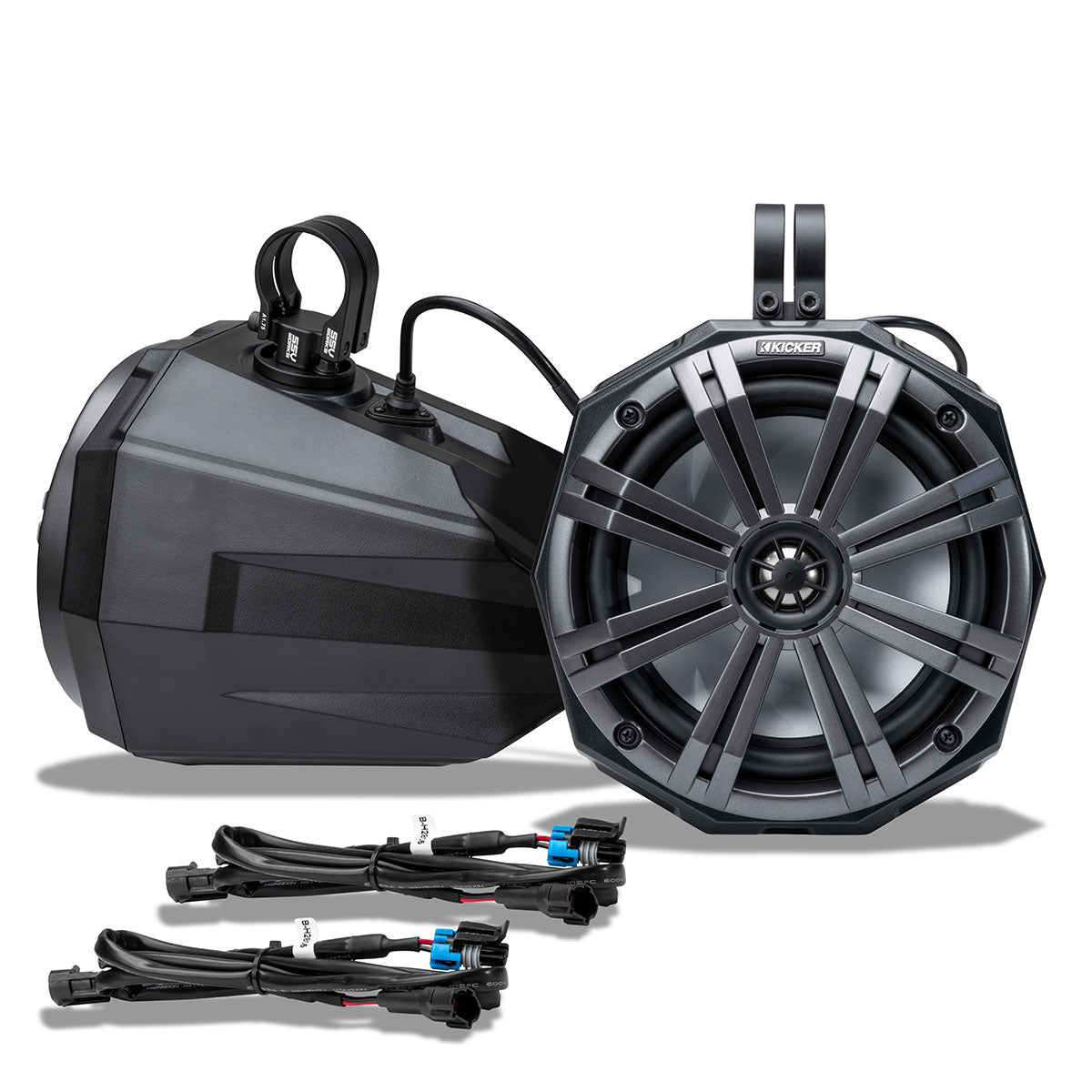 Photo of SSV Works - Polaris RZR OEM Audio-Expansion Kit | 2-Tower Speaker Add-on Kit w/8" Kicker Speakers by SSV Works - Premium for UTVs / Side by Sides