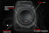 SSV Works '20-'24 RZR Pro Under-Dash 10" Subwoofer Enclosure Add-On for Ride Command (SSV SUB)