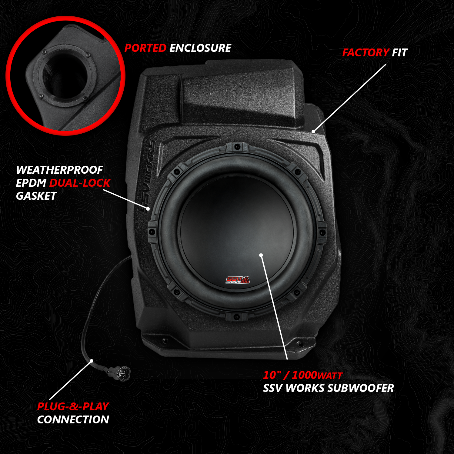 Photo of SSV Works - 2020-2024 PolarisÂ® RZR PRO Series Phase-6 K-Spec 5-Speaker 1400watt System for Ride Command by SSV Works - Premium for UTVs / Side by Sides