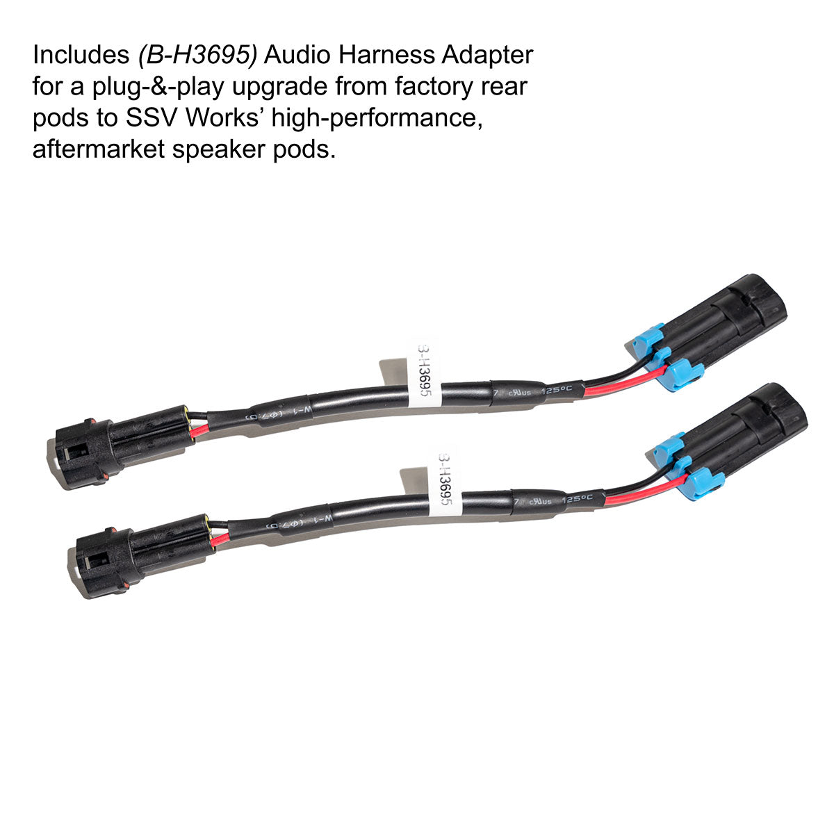 Photo of SSV Works - 2020-2026 PolarisÂ® RZR Pro R / Turbo R / Pro S / Pro XP 6.5" Rear-Hump Speaker-Pods by SSV Works - Premium for UTVs / Side by Sides