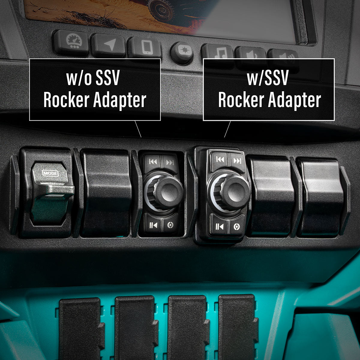 Photo of SSV Works - 2025-2026 PolarisÂ® RZR Pro Series Snap-In Rocker-Switch Carling Adapter - 6pk by SSV Works - Premium for UTVs / Side by Sides