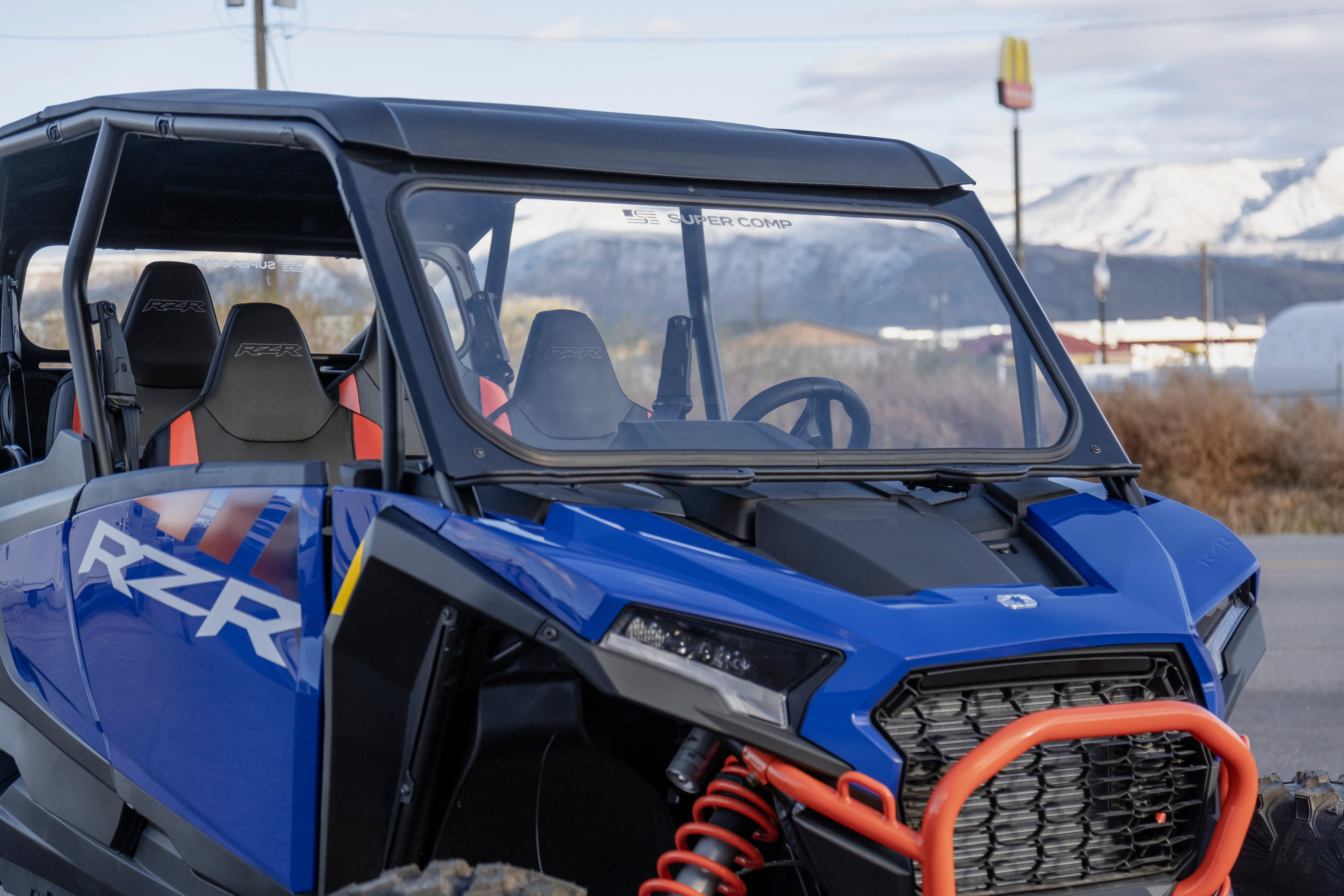 Photo of Polaris RZR XP 1000 Front Windshield 2024+ by Super Comp - Premium Glass Front Windshield for UTVs / Side by Sides